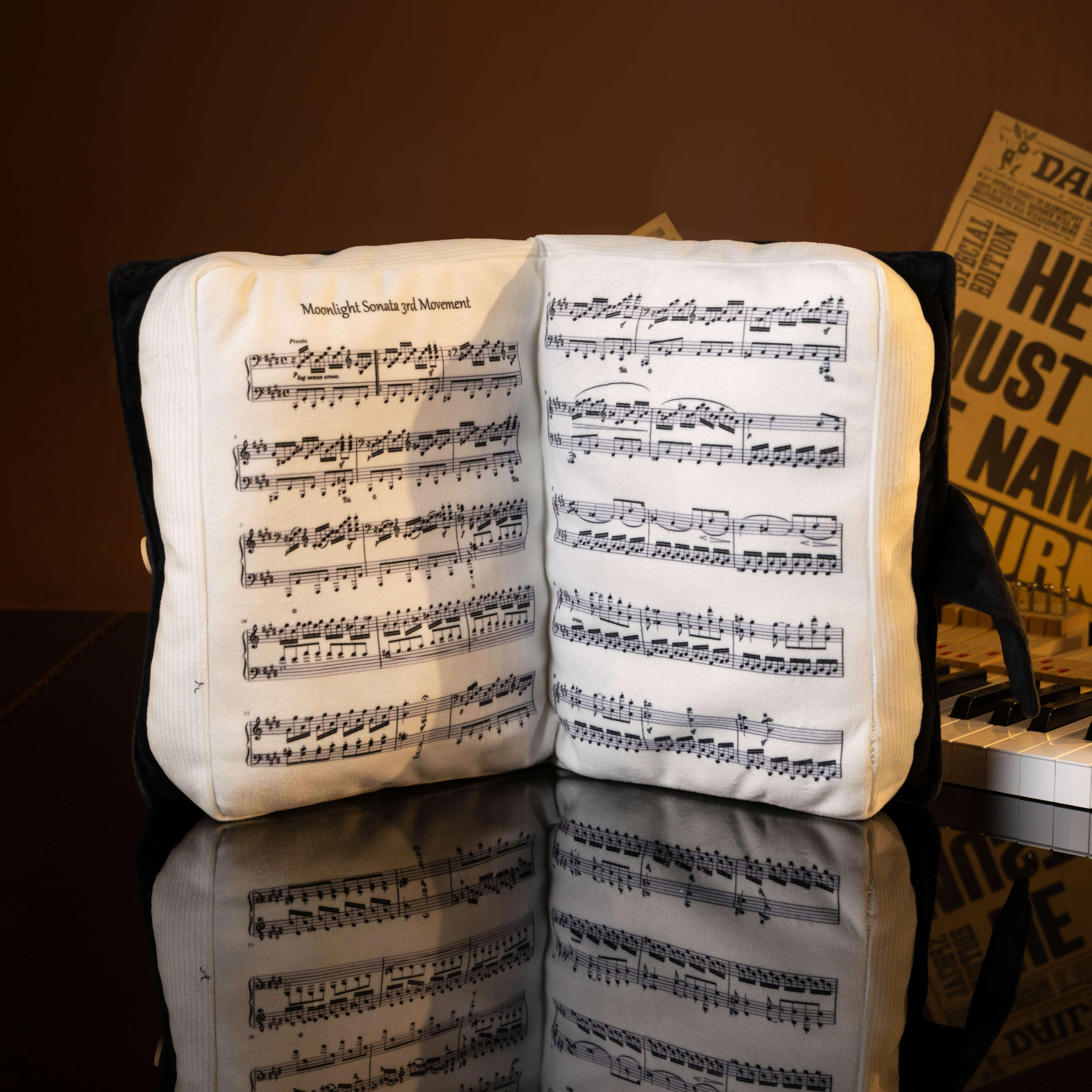 靠谱钢琴书抱枕客厅睡觉练琴琴谱靠垫床头靠背音乐生礼物乐谱靠枕