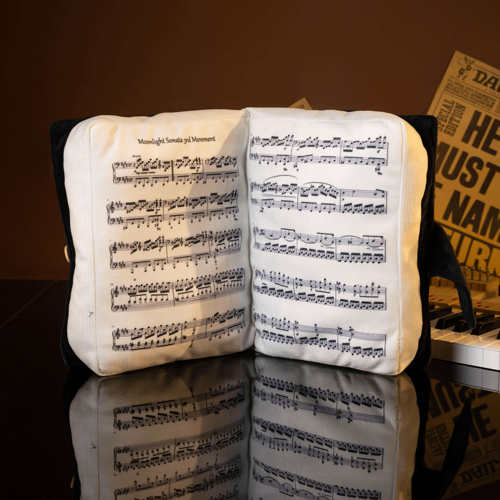 靠谱钢琴书抱枕客厅睡觉练琴琴谱靠垫床头靠背音乐生礼物乐谱靠枕