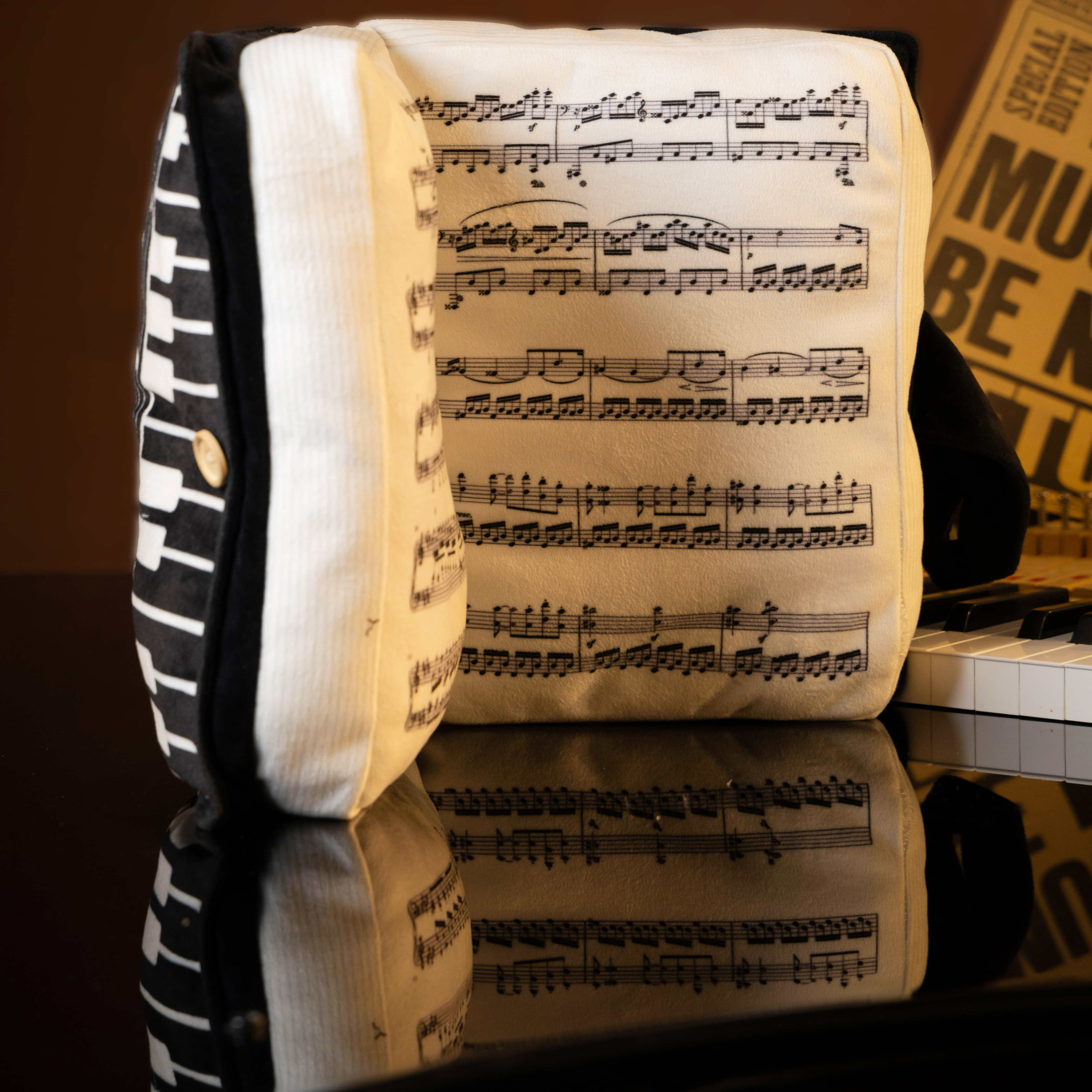 靠谱钢琴书抱枕客厅睡觉练琴琴谱靠垫床头靠背音乐生礼物乐谱靠枕
