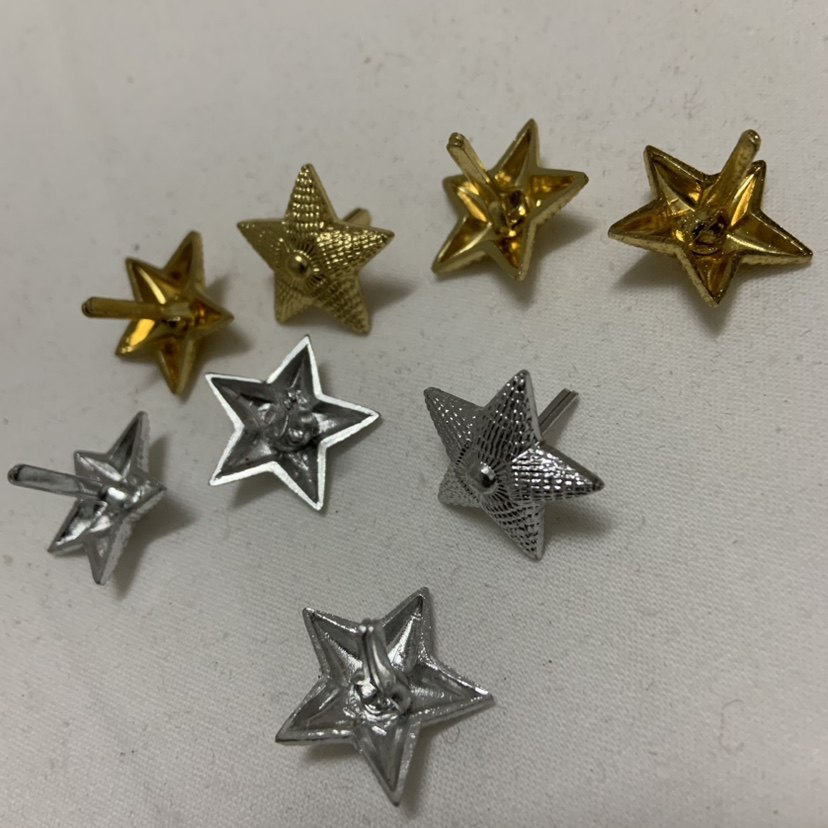 库存原品 铝制银色金星银星 正品老货 肩章点缀装饰,户外/登山/野营/旅行用品,勋章/臂章/肩章/纪念章,淘宝优惠券,粉丝福利购,淘宝优惠卷