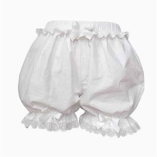 日系JK打底裤棉花边南瓜裤Lolita可爱森女裤女防走光保险蓬蓬