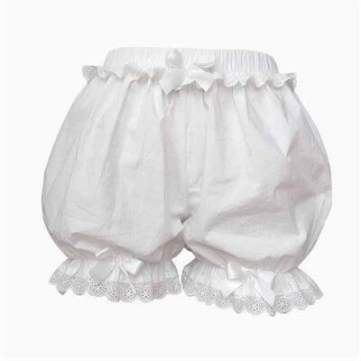 日系JK打底裤棉花边南瓜裤Lolita可爱森女裤女防走光保险蓬蓬