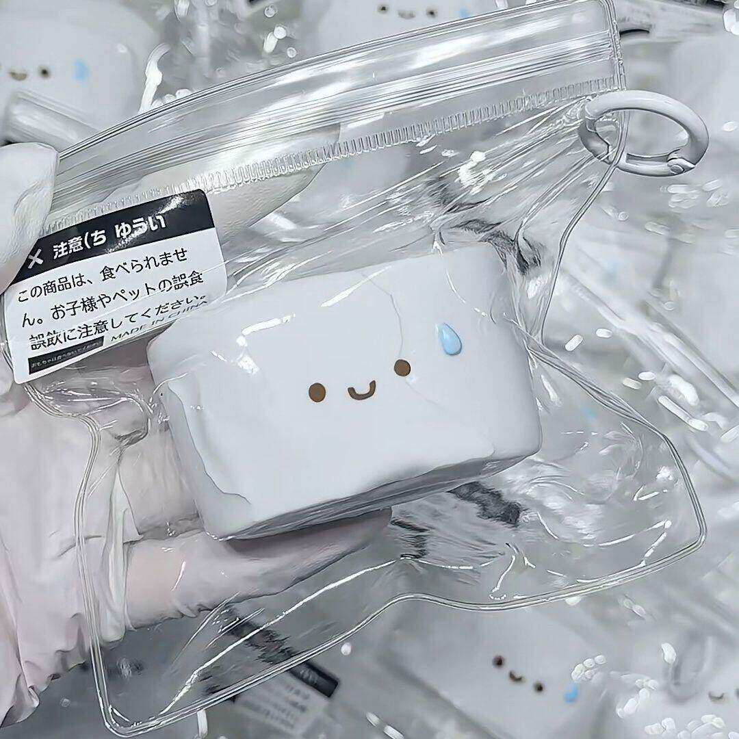 无语小馒头捏捏乐水感爆浆奶油感减压diy食品级硅胶自制解压玩具