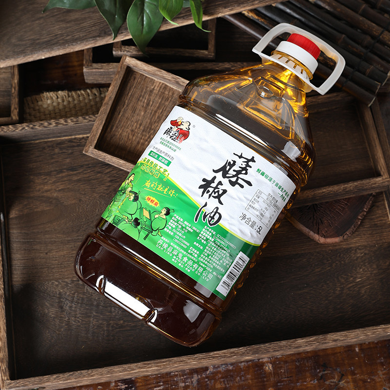 麻鬼藤椒油5L包邮四川眉山鲜藤椒精制特香钵钵鸡凉拌火锅调味油