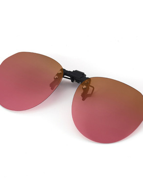 复古偏光墨镜夹片渐进片近视眼镜夹遮阳防紫外线户外开车司机驾驶