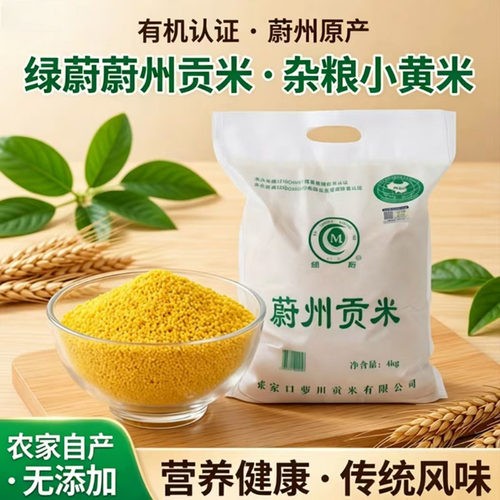蔚州贡米有机小米当季蔚县黄小米