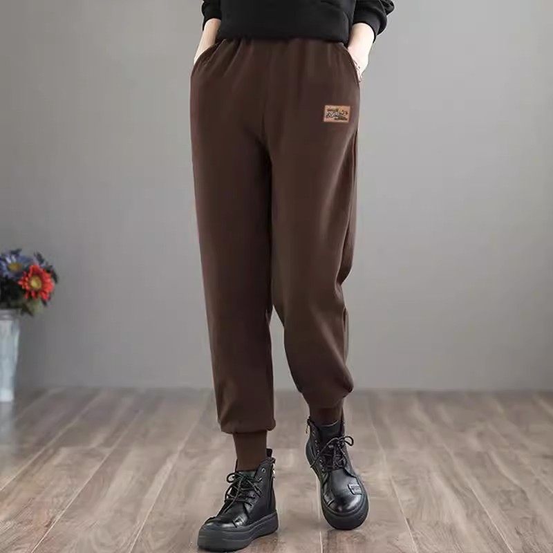 清仓捡漏特价束脚卫裤女秋冬百搭运动裤子新款加绒宽松休闲哈伦裤,女装/女士精品,大码裤装,淘宝优惠券,粉丝福利购,淘宝优惠卷