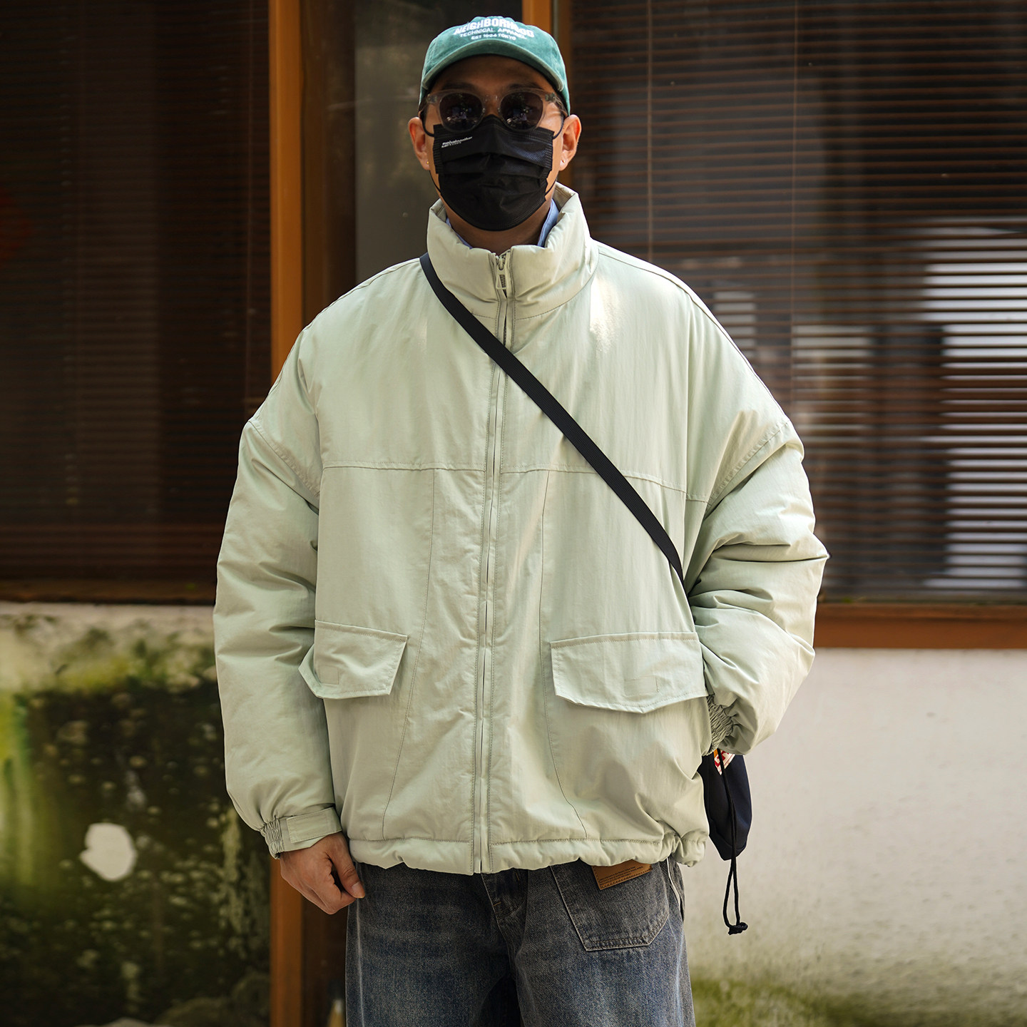 propcell冬季美式工装休闲棉衣