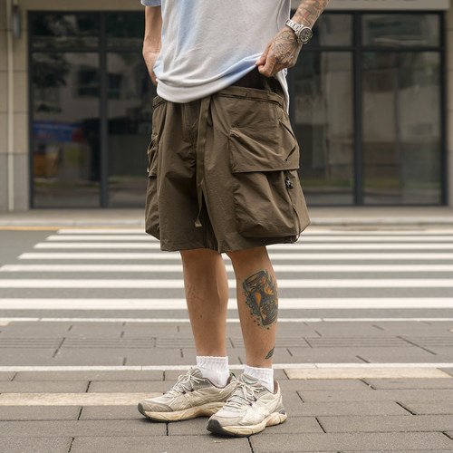 PROPCELL机能工装五分短裤男