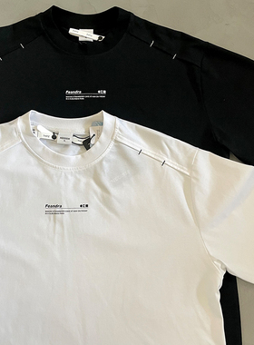 Propcell新款凉感速干日系复古休闲夏季宽松字母圆领短袖T恤国潮