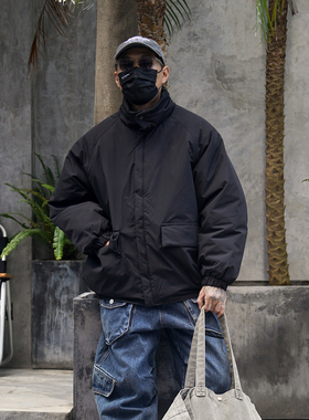 PROPCELL冬季新款加厚夹克保暖Cityboy休闲棉服工装口袋棉衣外套