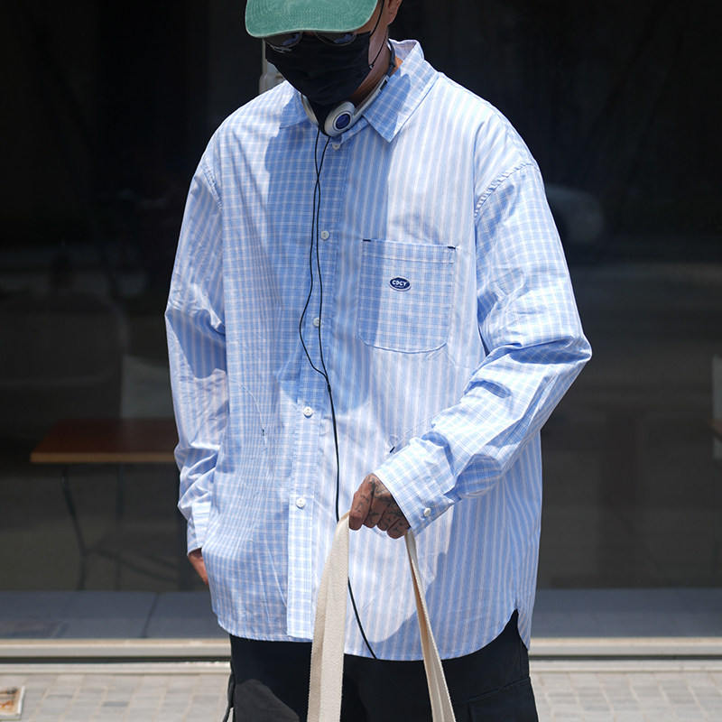 复古休闲长袖衬衣Propcell日系