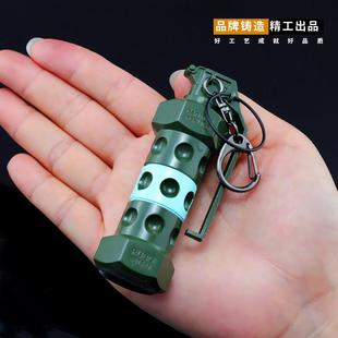 暗区突围手办战术道具投掷武器m84闪光弹破片手榴弹金属模型玩具