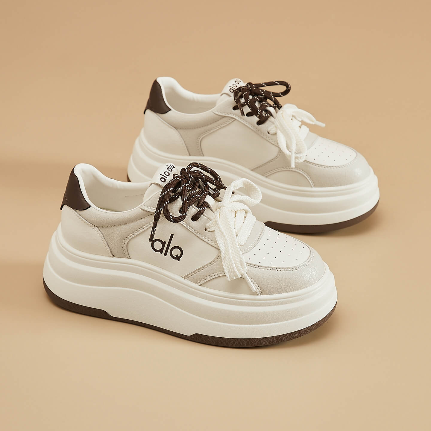 6cm松糕厚底小白鞋女款2025新款