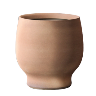 御三泥复古干花插花装饰红陶侘寂风陶罐粗陶花盆落地客厅装饰花瓶