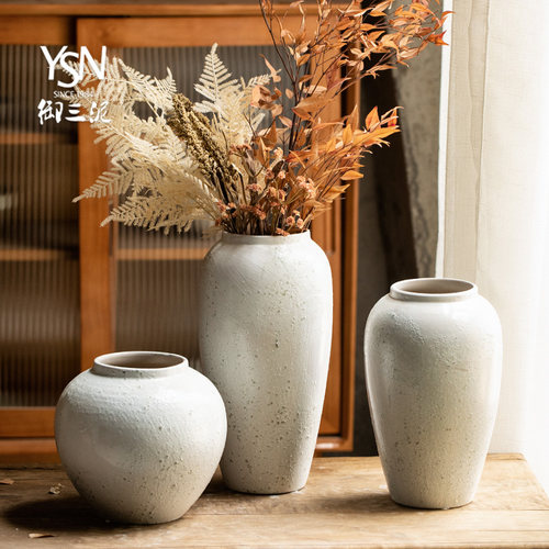 御三泥陶瓷台面花瓶景德镇高温瓷