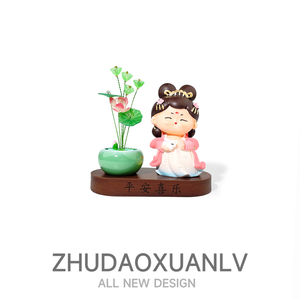 汽车摆件复古唐仕女车载摆件创意车内装饰品摆件车中控台装饰摆饰