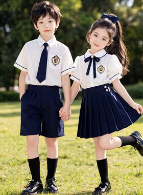 六一儿童合唱演出服幼儿园毕业服装小学生校服套装学院风诗歌诵颂