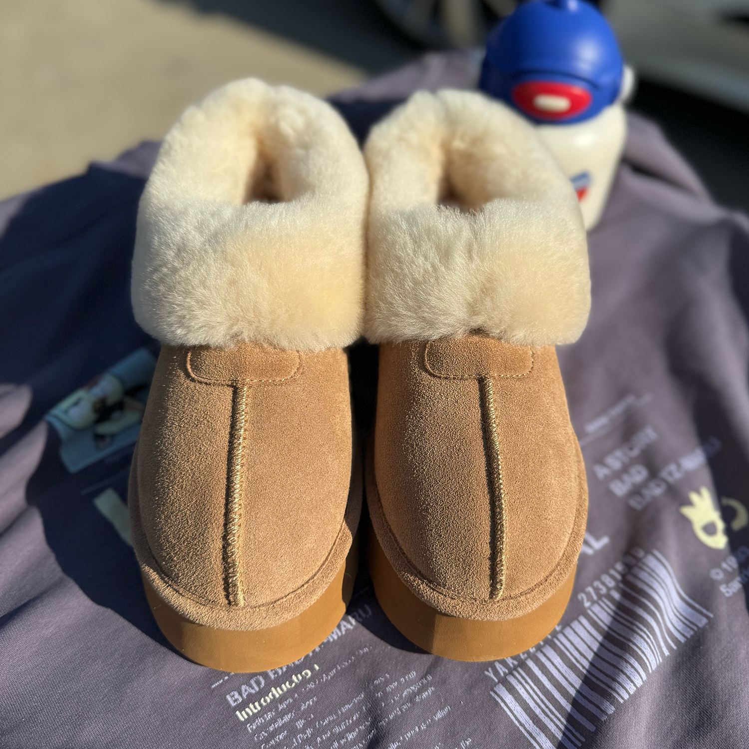 毛毛雪地靴女外穿羊皮毛一体包头拖雪松糕一脚蹬懒人棉鞋冬季便鞋,女鞋,时尚雪地靴,淘宝优惠券,粉丝福利购,淘宝优惠卷