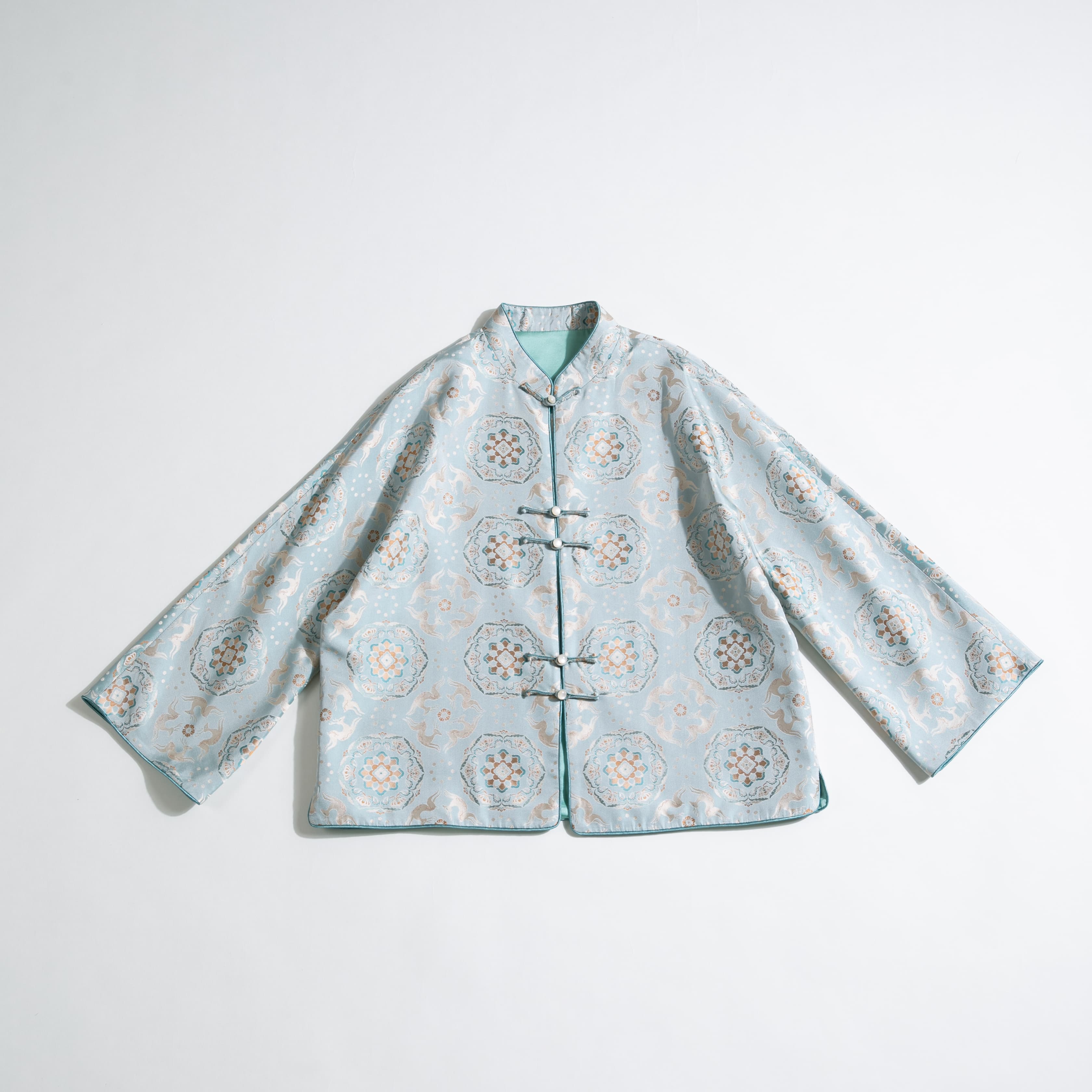 奔鹿钱老师面料新中式外套非遗