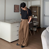 t恤2025新款 Hualun夏季 男套装 针织polo衫 高级感痞帅一套搭配 短袖