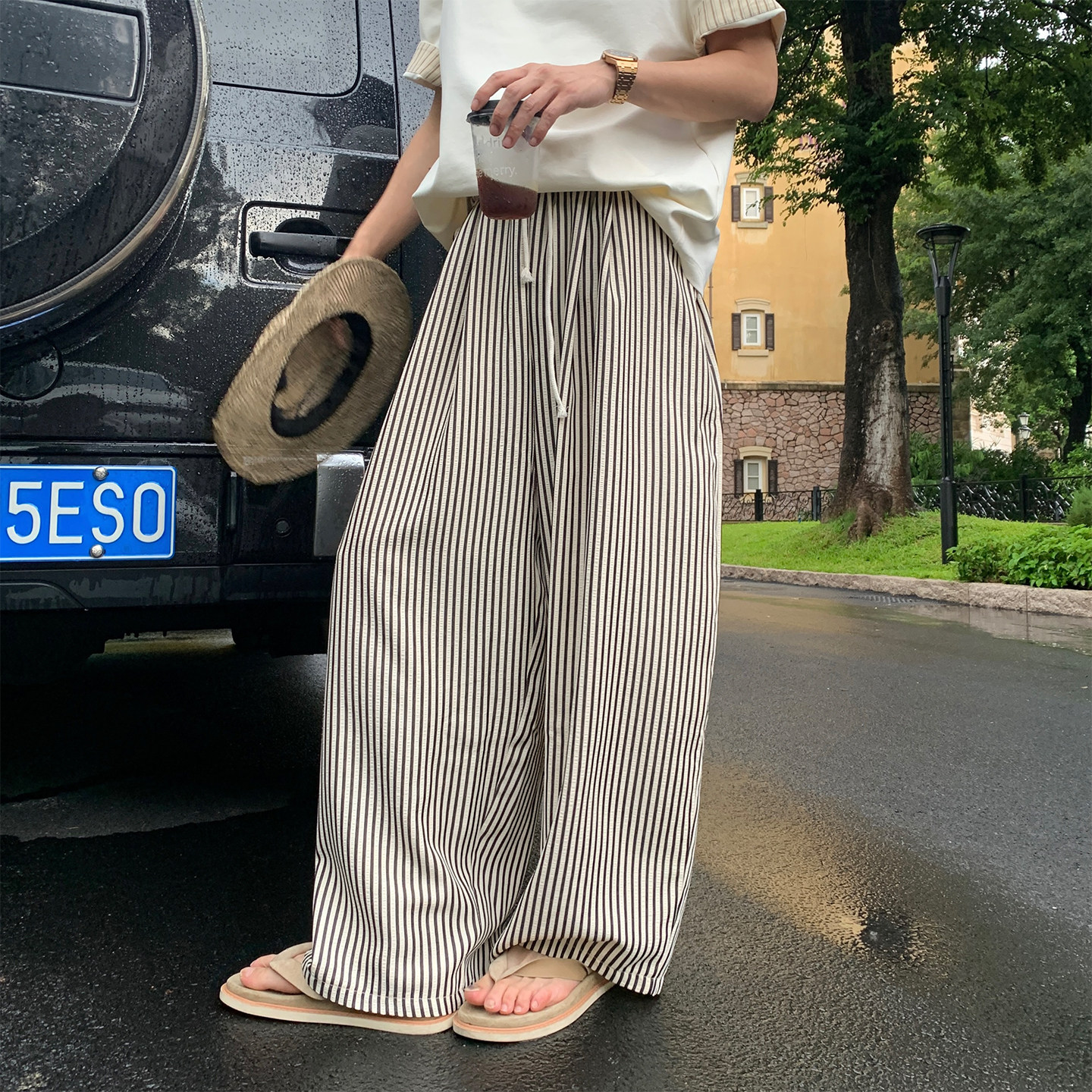 HLDS夏季薄款免烫抗皱休闲裤图片
