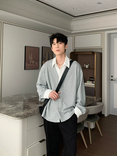 Комплект, рубашка, универсальный кардиган, куртка, имитация рубашки