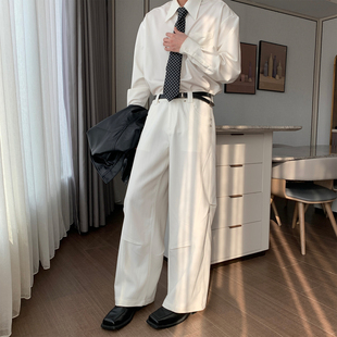 免烫抗皱裤 韩系休闲裤 子男直筒阔腿宽松西裤 薄款 男款 Hualun春秋季