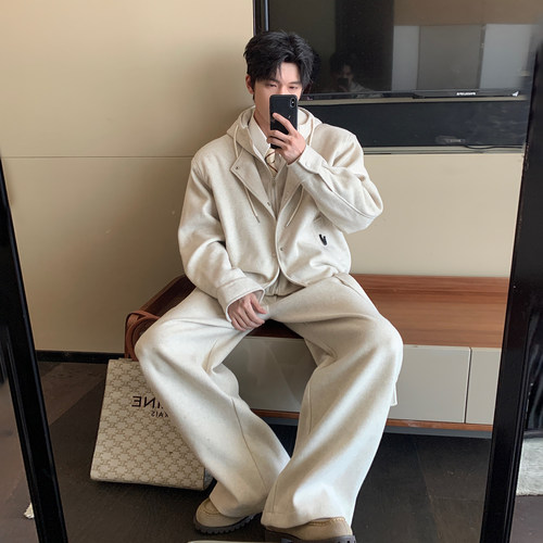 Hualun两件套男生轻熟风穿搭