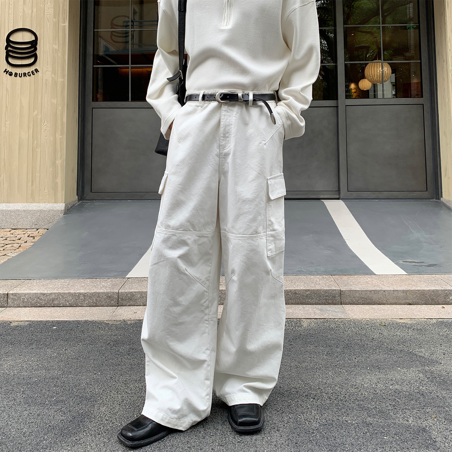 Hualun工装风牛仔裤男款