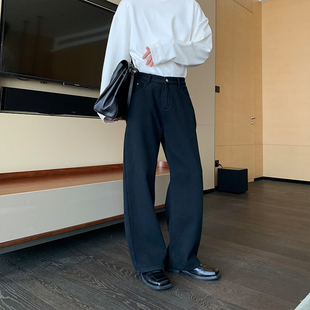 男裤 Hualun秋冬加绒牛仔裤 子男加厚保暖阔腿裤 直筒cleanfit裤 男款