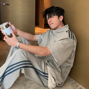 2024新款 Hualun男士 帅气卫衣卫裤 套装 潮牌运动休闲穿搭一整套 夏装