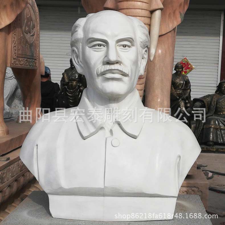 石雕汉白玉白求恩雕像 现代人物伟人雕塑 曲阳石雕定做雕刻