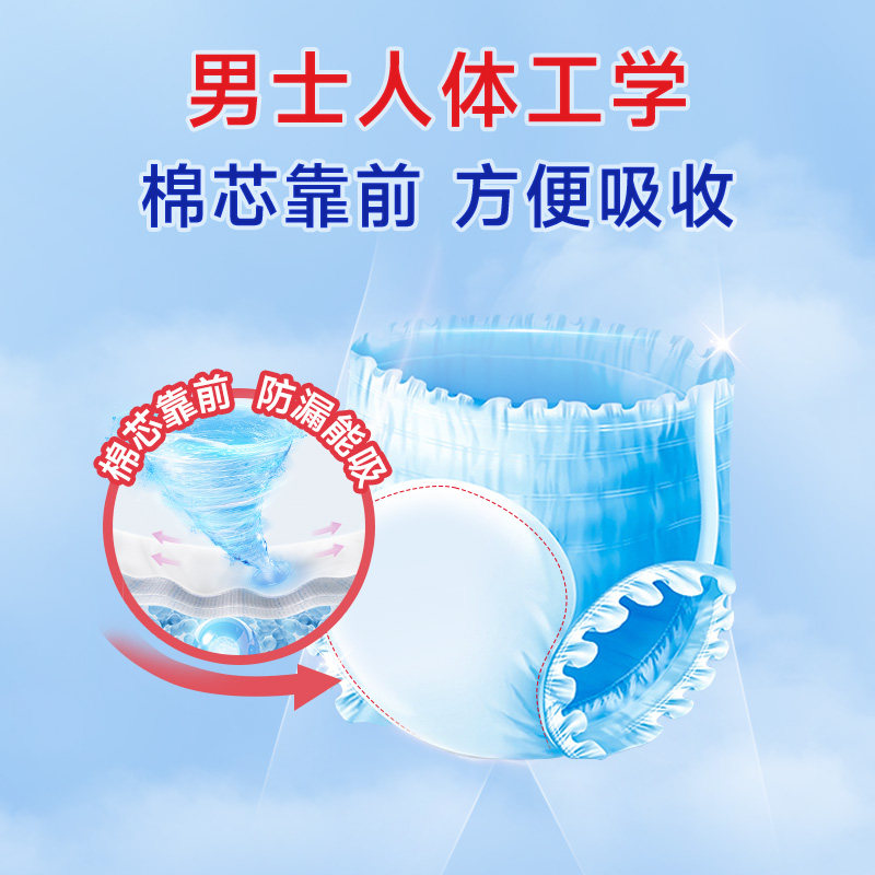 老来福成人拉拉裤男士专用老人用尿不湿老年人内裤型纸尿裤卫生巾