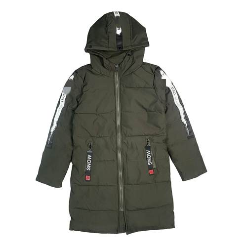 E1028冬季新款男装夹棉连帽外套拉链口袋时尚中长款棉衣保暖棉服