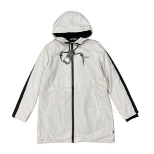 棉服加绒保暖宽松中长款 抽绳连帽男女同款 拉链棉衣 新款 冬季