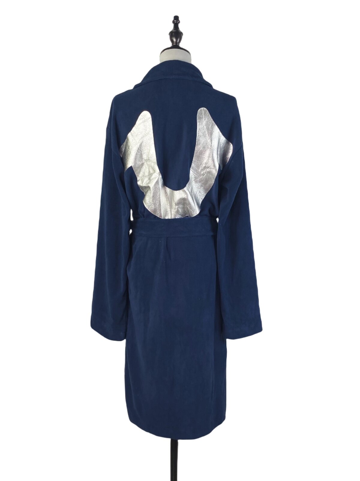 E4002 FOREIGN TRADE NEW FASHION PRINTED POLAR FLEECE DRESSING GOWNS FOR MEN AND WOMEN BATHROBES COMFORTABLE AND WARM MID-LENGTH LOUNGEWEAR