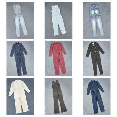 K6039孤品~时髦休闲女连体裤高腰显瘦牛仔连衣裤