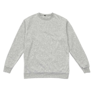 C7115日单新款 上衣 简约百搭圆领卫衣抓绒舒适宽松男女套头绒衫