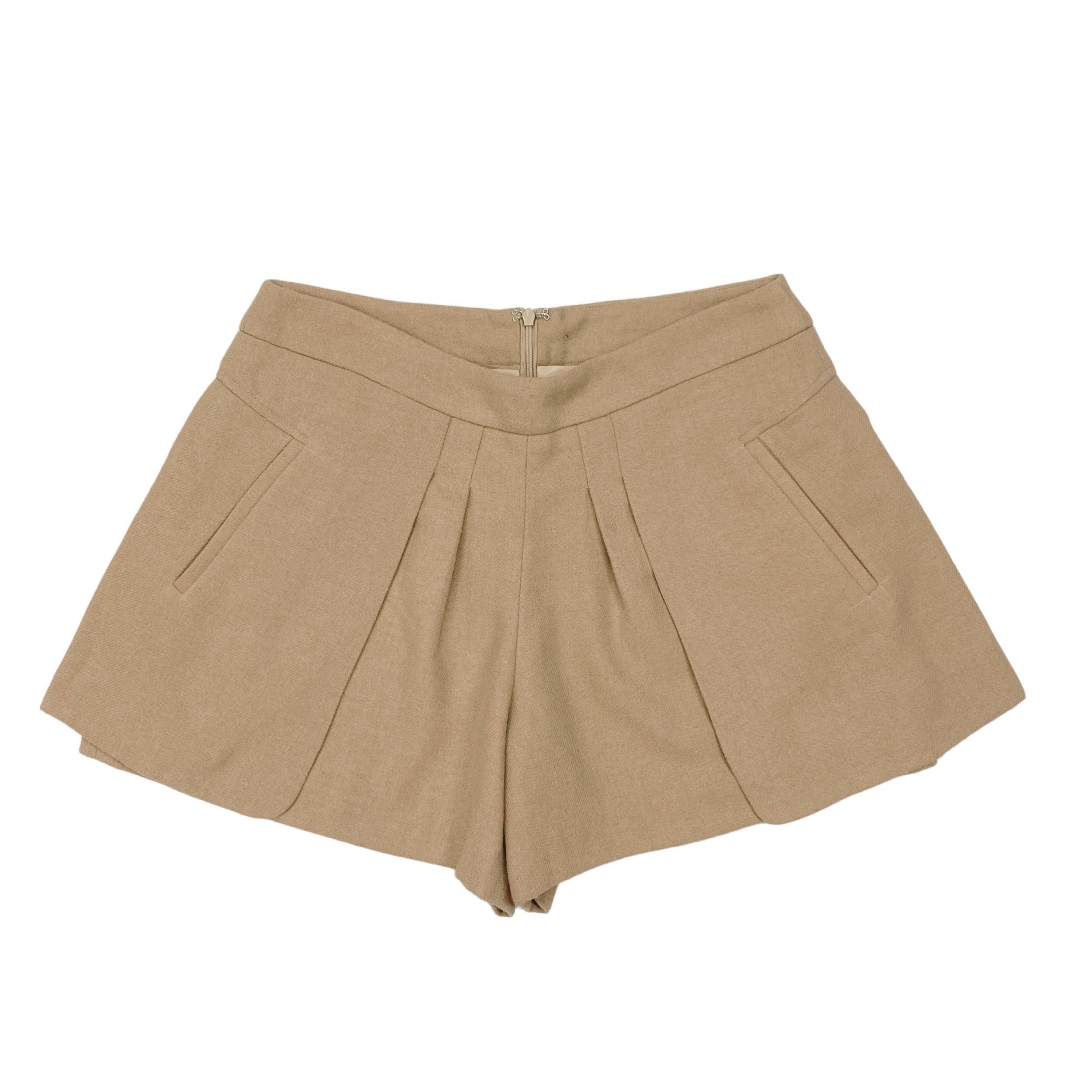 C7104外贸新款女装纯色宽松阔腿裤秋季显瘦百搭A字裤时尚短裤