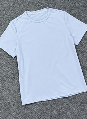 H3167夏季新款女装简约圆领正肩短袖T恤日常款学生舒适休闲上衣