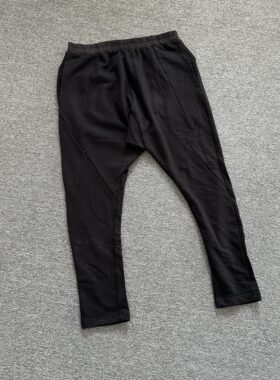 B3291春秋新款黑色宽松吊档哈伦裤松紧腰宽松休闲卫裤