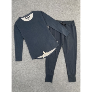 女装 套装 毛圈棉插肩袖 束脚裤 运动休闲两件套 上衣 E6075外贸新款