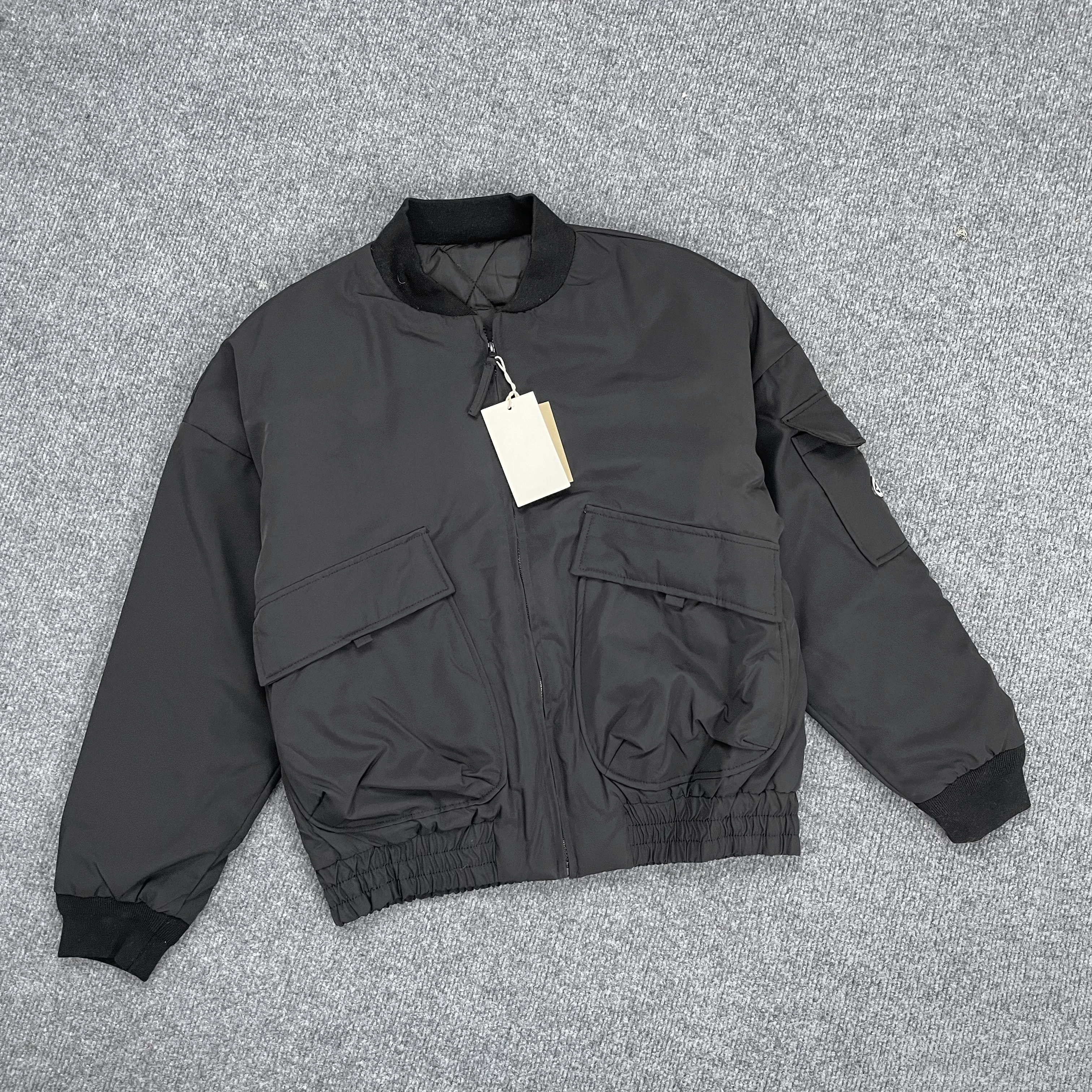 B1029夹棉加厚保暖男潮流夹克2025新款立领大口袋休闲棒球服棉服