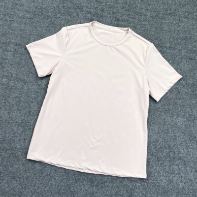 E3204夏季新款女装简约圆领休闲T恤日常款百搭短袖纯色套头上衣