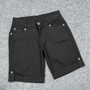 C3204外贸新款女士棉质中腰休闲裤通勤百搭五分裤时尚牛仔靴裤