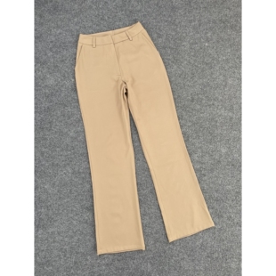 时尚 女装 简约中腰西装 裤 C7143夏季 OL通勤两侧斜插袋长裤 新款