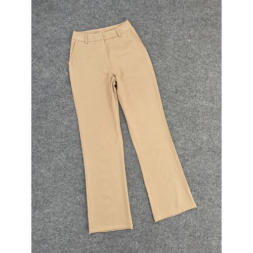 C7143夏季新款女装时尚简约中腰西装裤OL通勤两侧斜插袋长裤