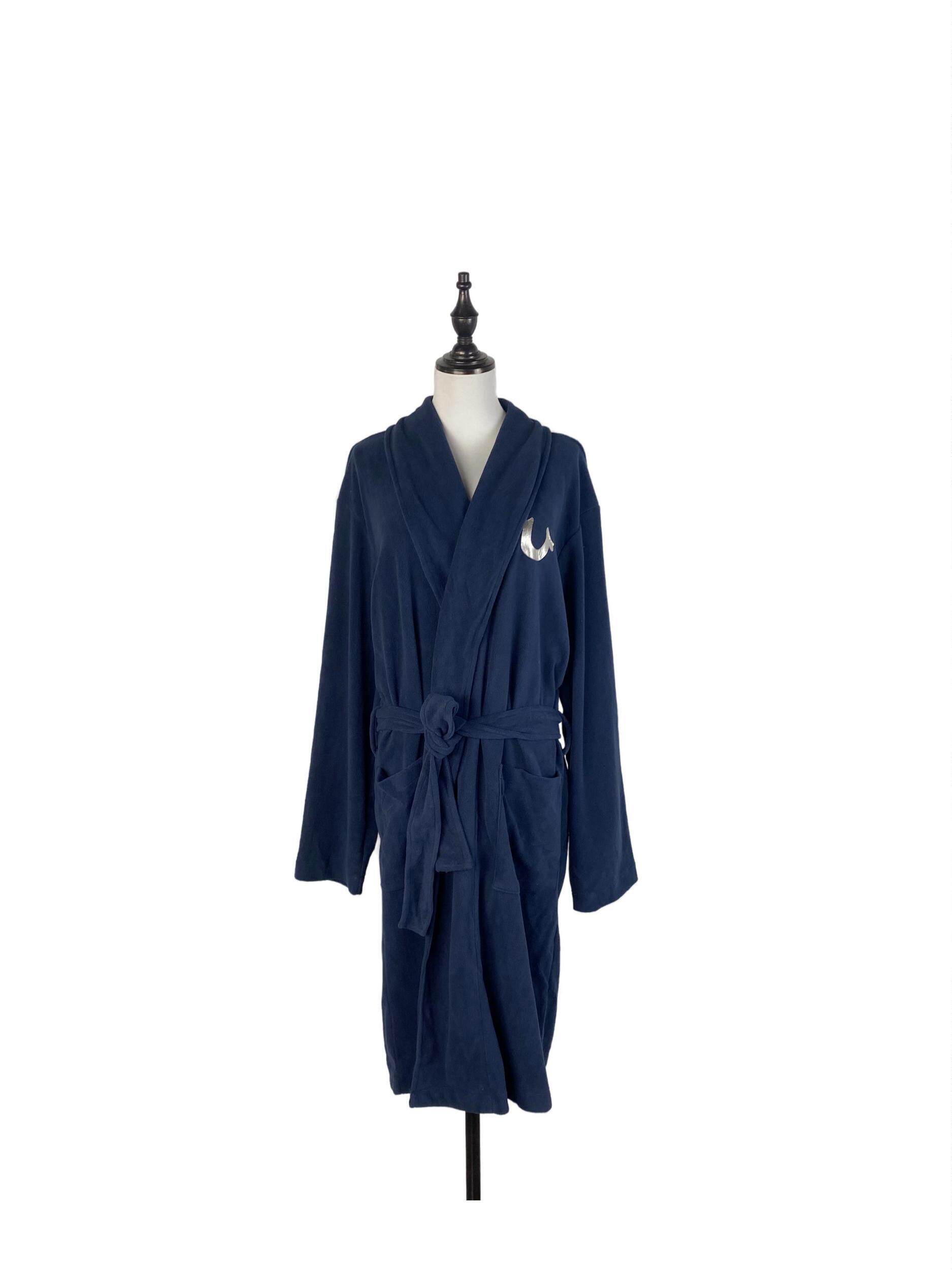 E4002 FOREIGN TRADE NEW FASHION PRINTED POLAR FLEECE DRESSING GOWNS FOR MEN AND WOMEN BATHROBES COMFORTABLE AND WARM MID-LENGTH LOUNGEWEAR
