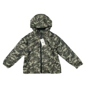 连帽迷彩外套男童户外宽松插肩长袖 E3141日单新款 童装 拉链夹克